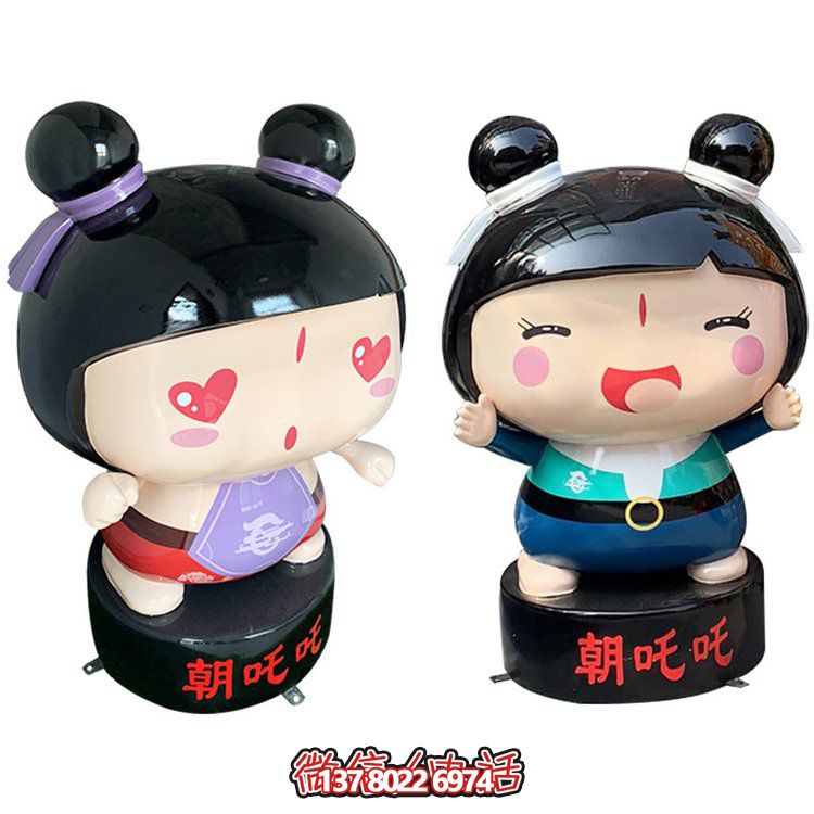 玻璃鋼公仔擺件，精美卡通裝飾品