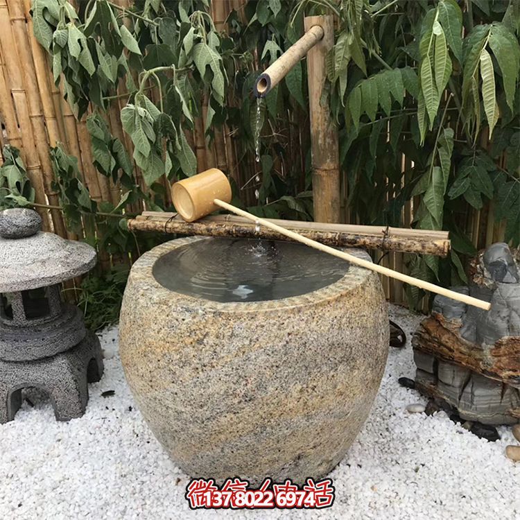 仿古砂石雕塑花盆，創(chuàng)意舊風裝飾景區(qū)