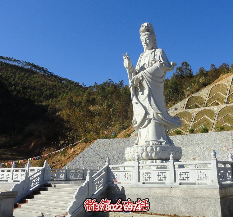 大理石觀音浮雕滴水景區(qū)裝飾雕像——美化景區(qū)的利器