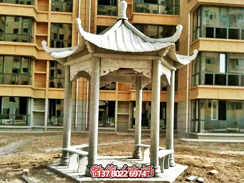 仿古建筑涼亭，為小區(qū)、公園、草坪提供休息雕塑美化