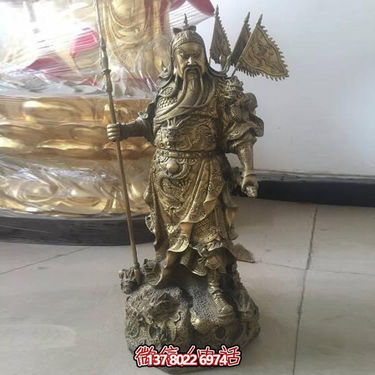 戶外園林景觀銅雕雕塑武財神關(guān)公