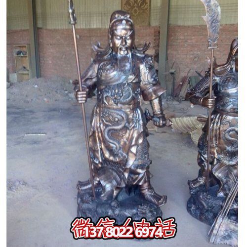 不銹鋼仿銅大型宗教財(cái)神雕塑