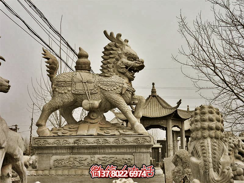 石雕庭院廣場(chǎng)大型戶外動(dòng)物景觀神獸貔貅雕塑