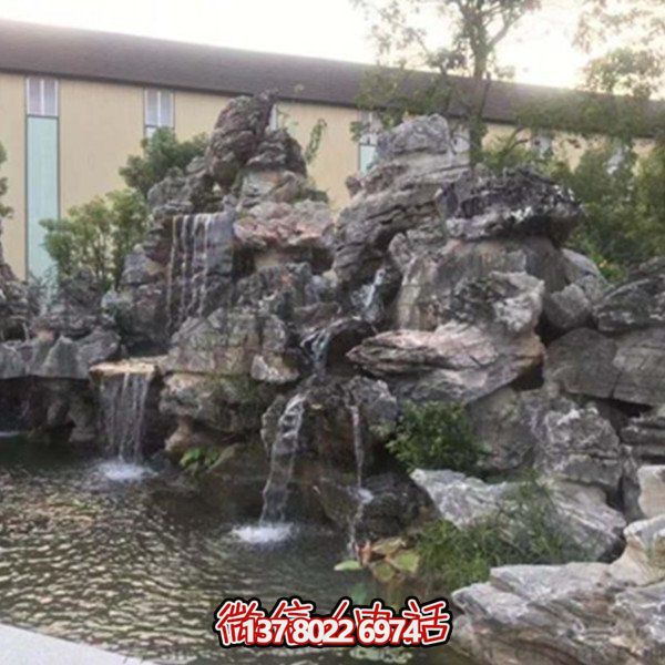 公園庭院景色點(diǎn)綴裝飾假山景觀大英石