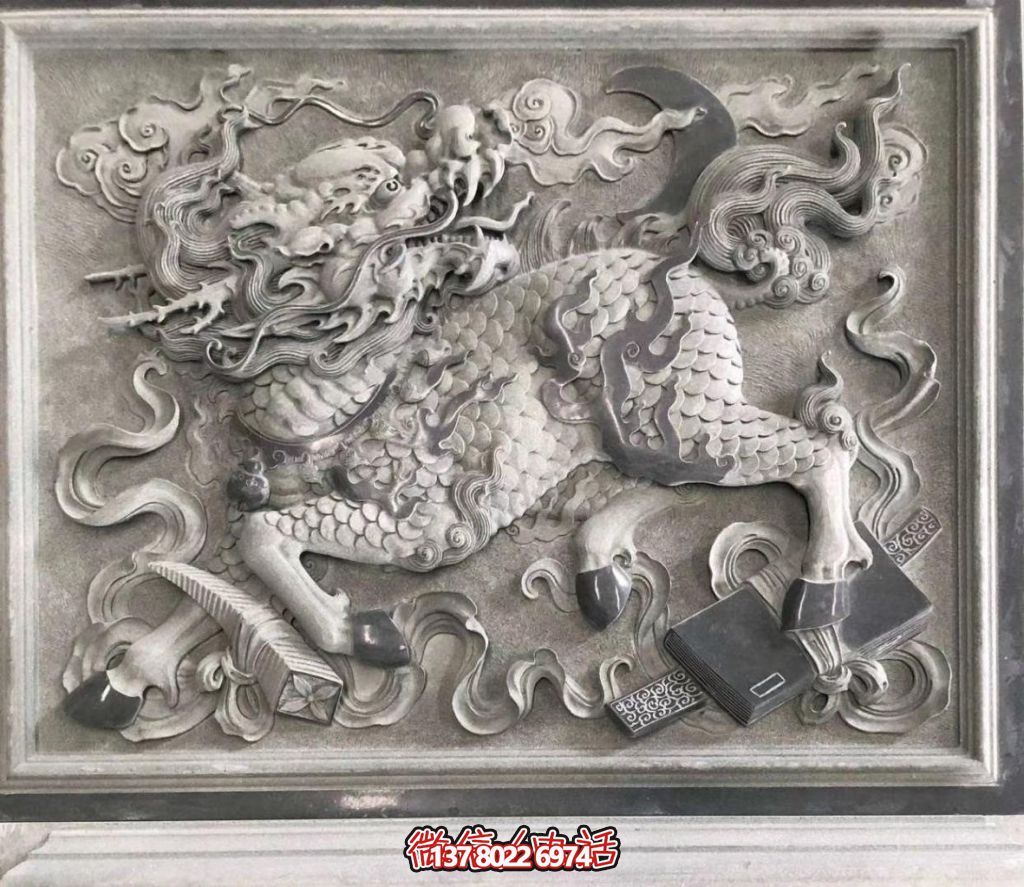 青石麒麟獻(xiàn)瑞：祥瑞滿庭，福佑千秋